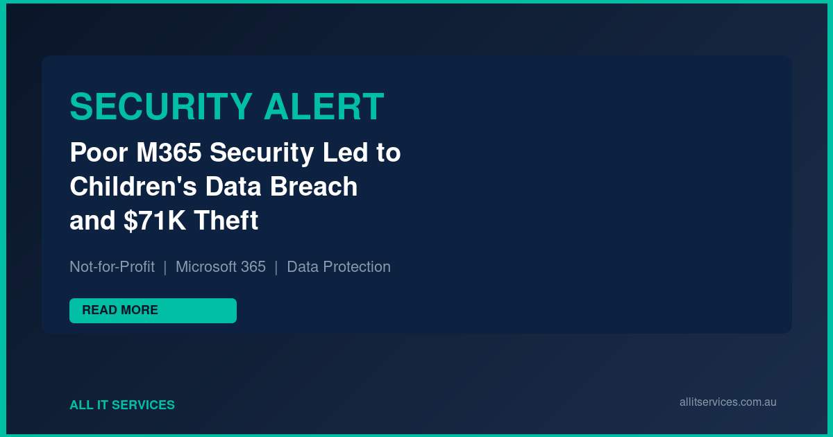 Poor M365 Security Led to Children’s Data Breach and $71K Theft