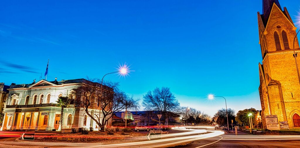 Orange NSW rural landscape and town centre