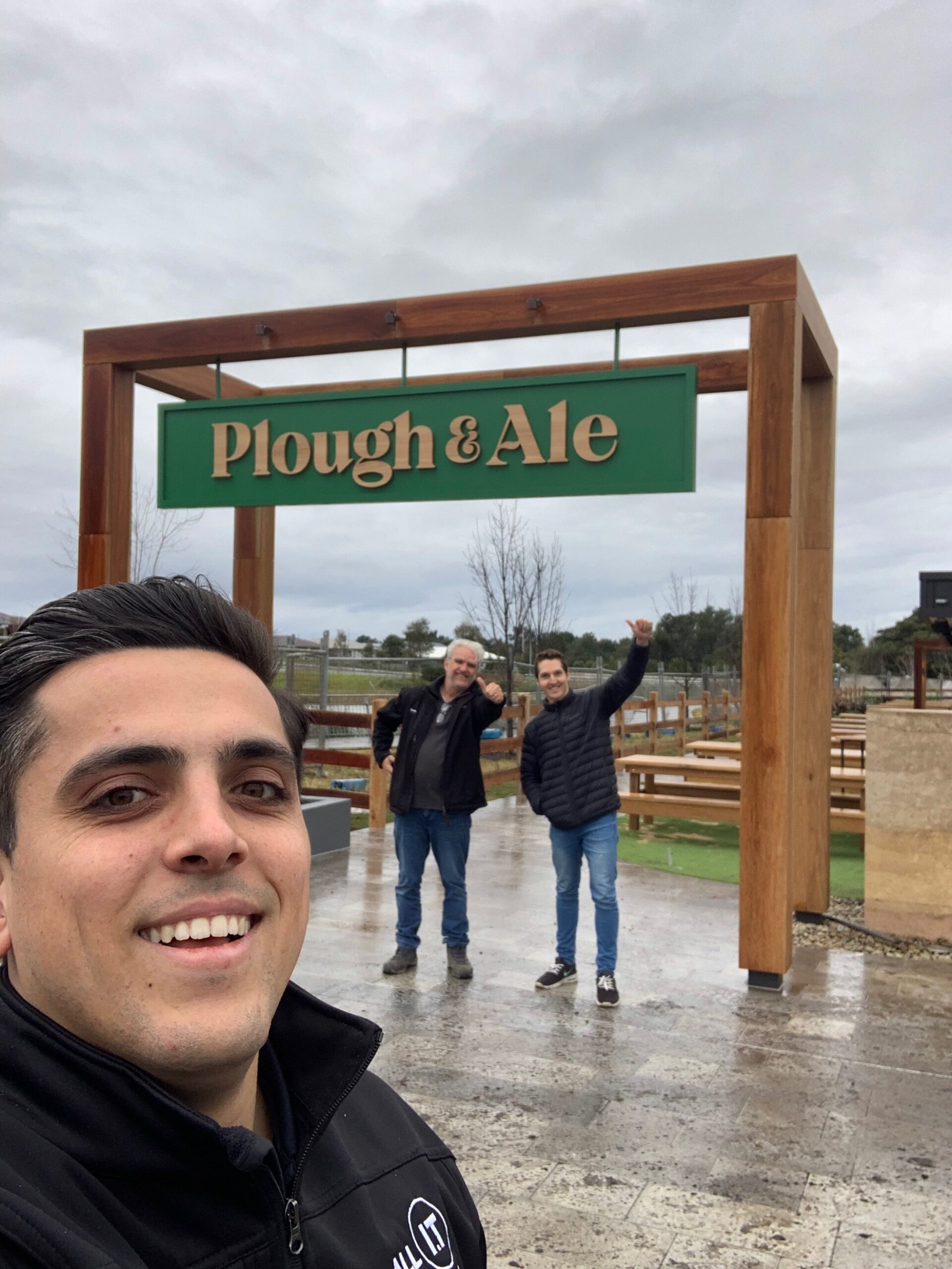 Plough and Ale pub sign representing hospitality partnership