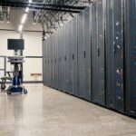 Server racks in a modern data centre — Microsoft 365 backup and cloud data protection