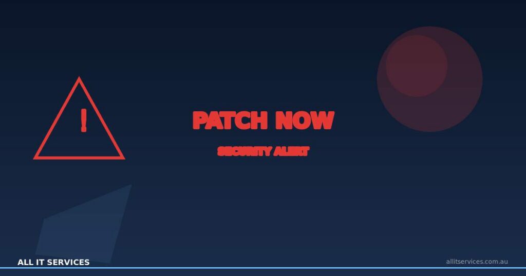 Security alert graphic for SharePoint zero-day patch