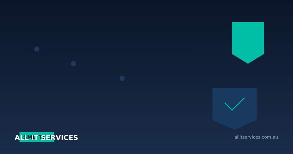 All IT Services tech news image with SMB TECH label and shield icon on dark navy background