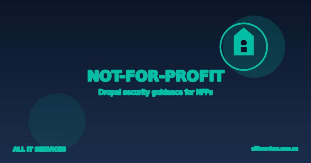 All IT Services NFP guide image — Drupal security for not-for-profits