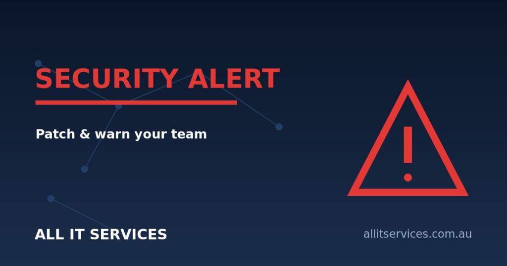 Security alert graphic with red warning triangle for ClickFix WordPress attack advisory