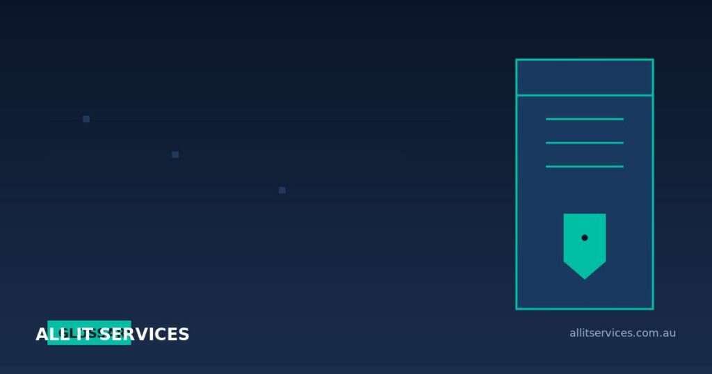 All IT Services glossary image with GLOSSARY label and document and key icons on dark navy background