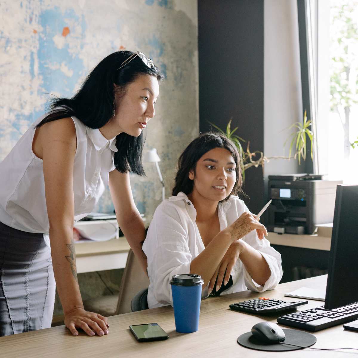 Not-for-profit team working together
