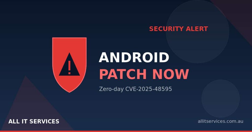 Security alert graphic warning Android users to patch the June 2026 zero-day