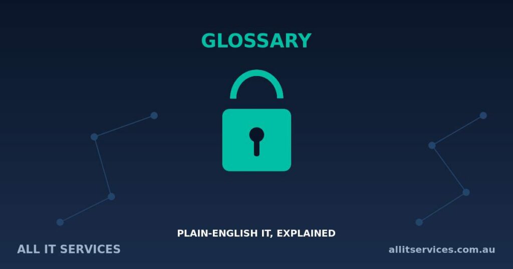 Glossary graphic explaining what a brute-force attack is