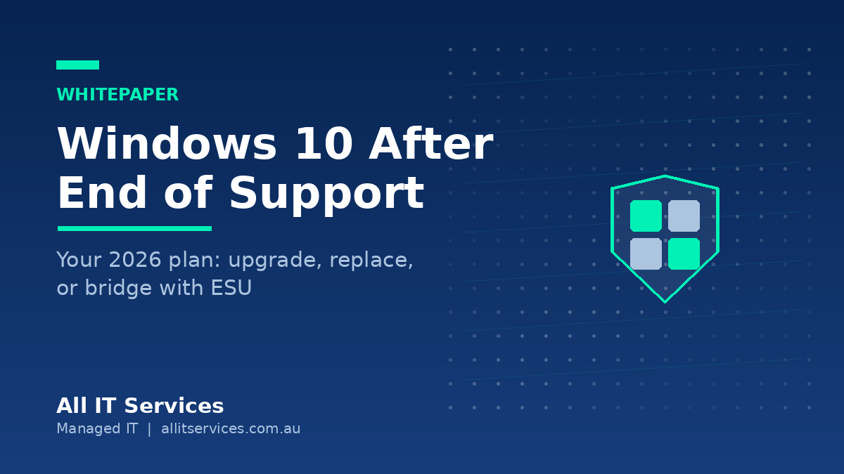 Windows 10, Eight Months On: ESU Costs, Secure Boot Expiry, and What Australian Businesses Should Do Now