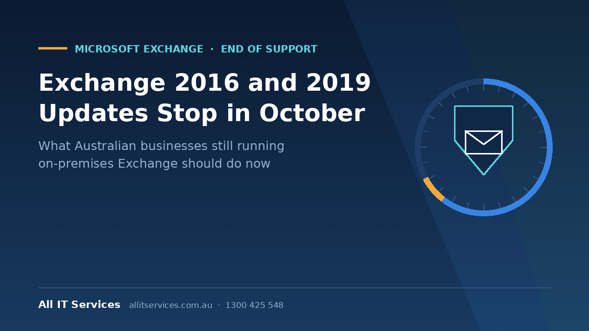 Microsoft Confirms Exchange 2016 and 2019 Updates Stop in October — What Australian Businesses Should Do Now