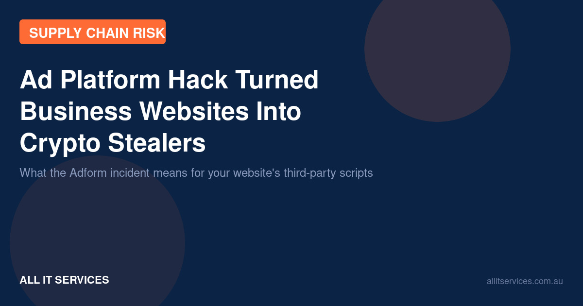 Ad Platform Hack Turned Business Websites Into Crypto Stealers