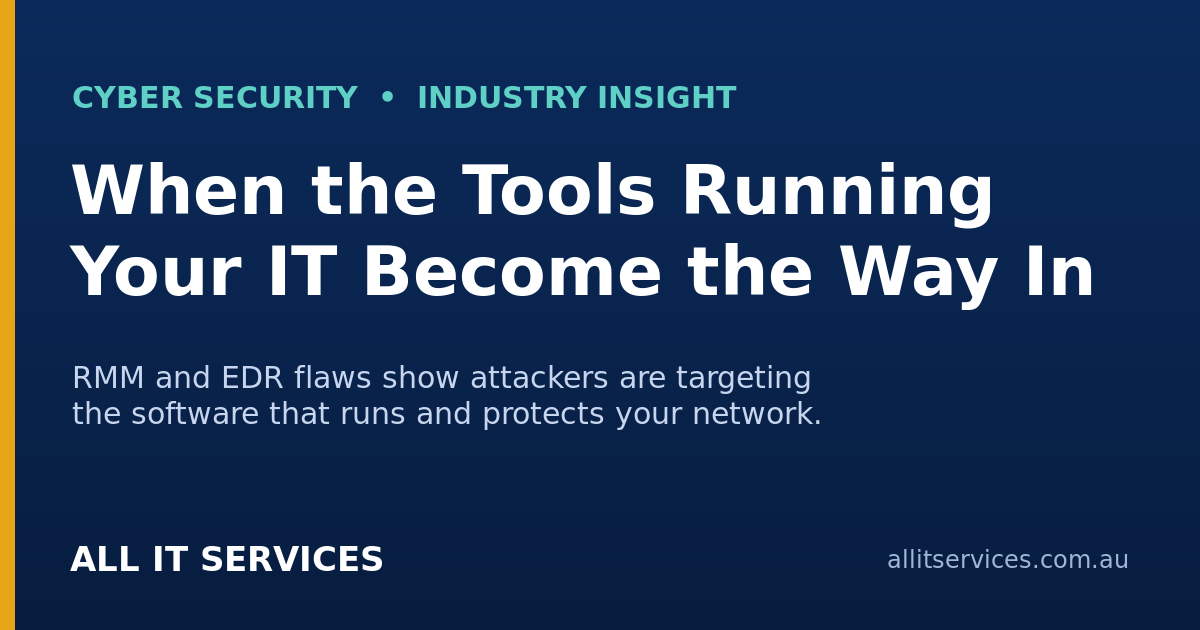 When the Tools Running Your IT Become the Way In